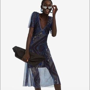 Desigual Flared Double Layer Dress (S)